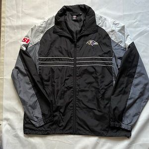 Vintage 90s Boston Ravens black windbreaker